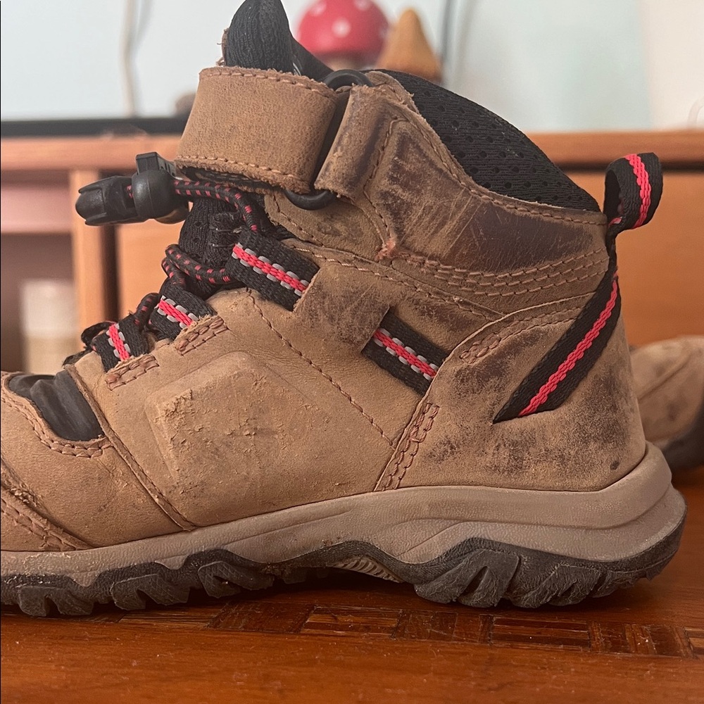 Keen Ridge Flex Waterproof Hiking Boot Kids' Tan and Black Size 10 - Picture 7 of 12